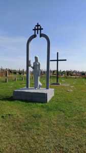 Памятник жертвам Первой мировой войны на кладбище в д. Тевли